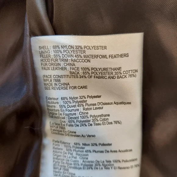 Women's Michael Kors down blend fur trimmed gold hooded puffer jacket SZ… - Picture 11 of 13